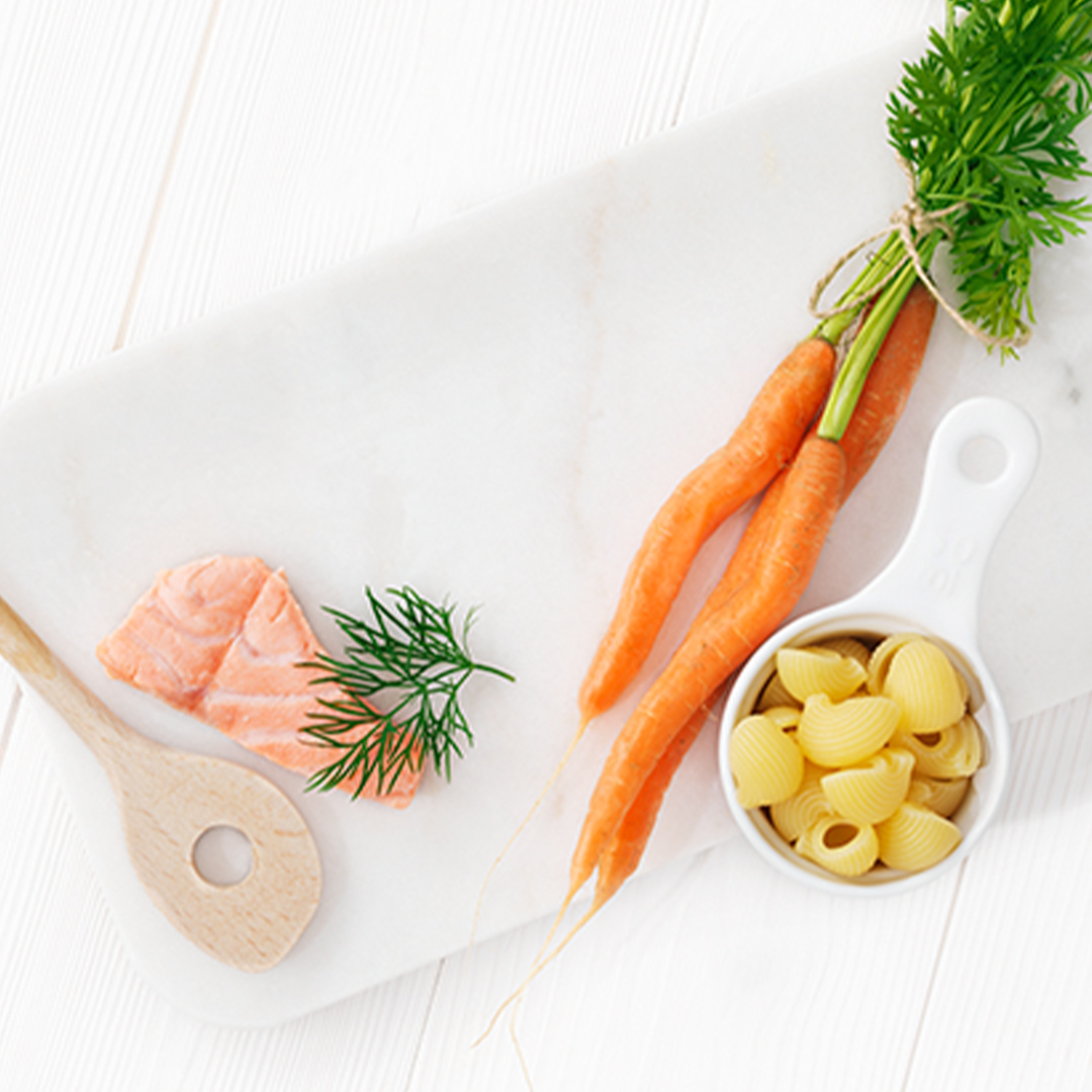 Pasta with salmon